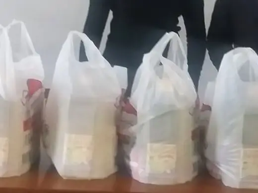 Food parcels packed for families in need